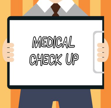 Word metin tıbbi kontrol kadar yazma. Ayrıntılı fizik muayene sağlık durumunu test etmek için iş kavramı