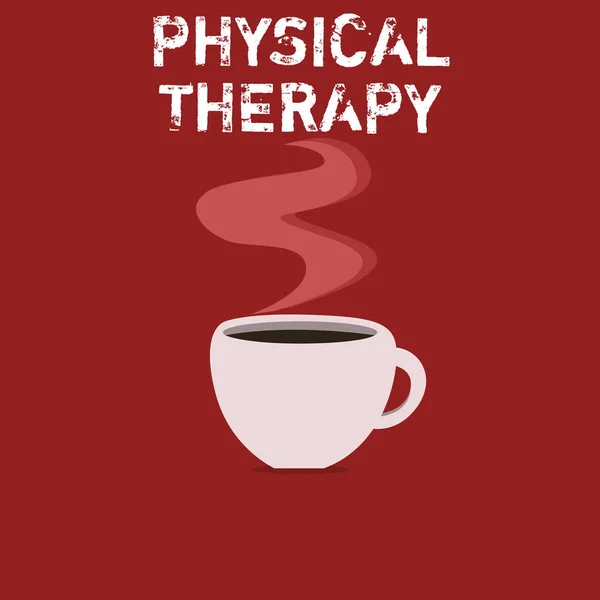 Signe texte montrant Physiothérapie. Photo conceptuelle Traitement ou analyse du handicap physique Physiothérapie — Photo