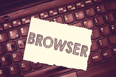 Kavramsal el tarayıcı gösterilen yazma. İş fotoğraf metin bilgisayar programı grafik kullanıcı arabirimi görüntülemek Html dosyaları