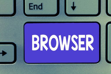 Tarayıcı gösterilen Not yazma. Bilgisayar programı grafik kullanıcı arabirimini görüntüleme Html dosyaları vitrine iş fotoğraf