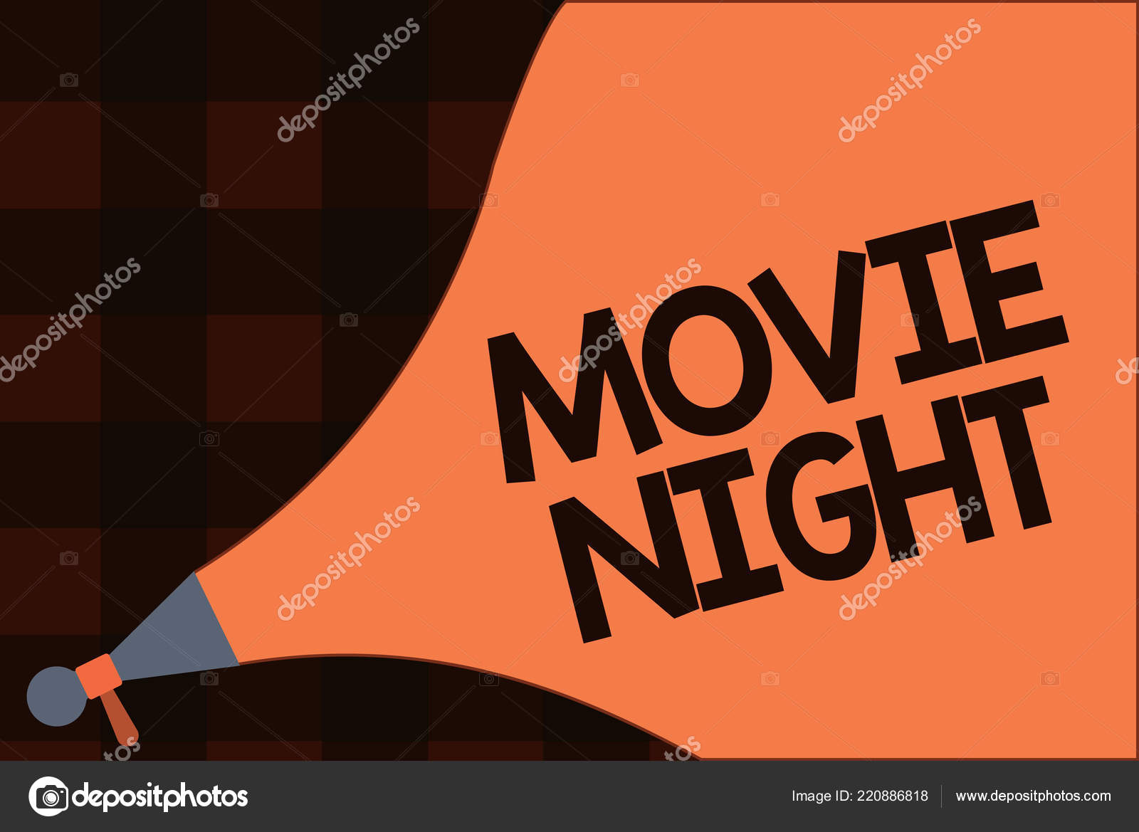 Conceptual Hand Writing Showing Movie Night. Business Photo Text