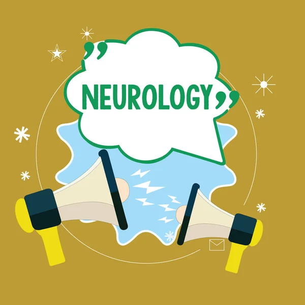 Signo de texto mostrando Neurología. Foto conceptual Rama de la medicina que trata los trastornos del sistema nervioso — Foto de Stock