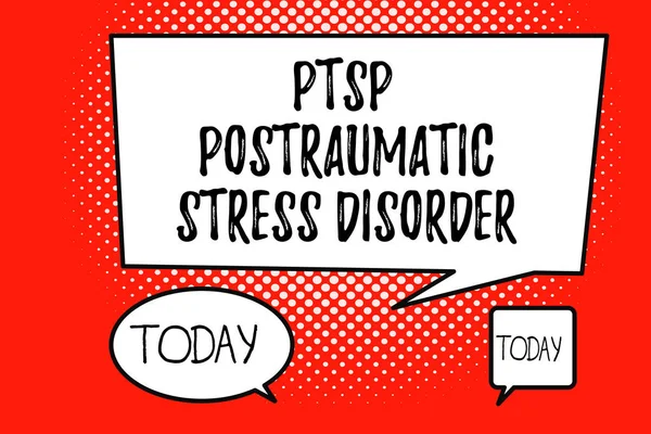 Word writing text Ptsd Postraumatic Stress Disorder. Business concept for Serious mental condition Emotional Stress