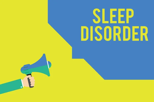 Ordet skriva text Sleep Disorder. Affärsidé för problem med kvaliteten, timing och mängden sömn — Stockfoto