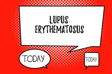 Word metin yazma Lupus Eritematozus. Otoimmün bir hastalığın neden inflamatuar durumu için iş kavramı