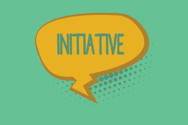 Girişimi gösterilen metin işareti. Kavramsal fotoğraf yeteneği değerlendirmek ve bağımsız şeyler başlatmak için motivasyon