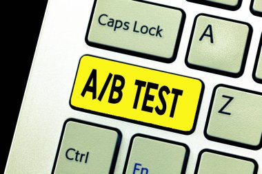 Basit kısa anket araştırma deneme sorgu anket vitrine A B test iş fotoğraf gösterilen Not yazma