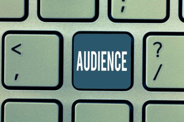 Word metin yazma seyirci. Genel olay resmi röportaj yetki ile seyirci için iş kavramı