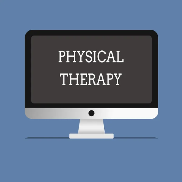 Texte d'écriture de mots Physiothérapie. Concept d'entreprise pour le traitement ou l'analyse du handicap physique Physiothérapie — Photo