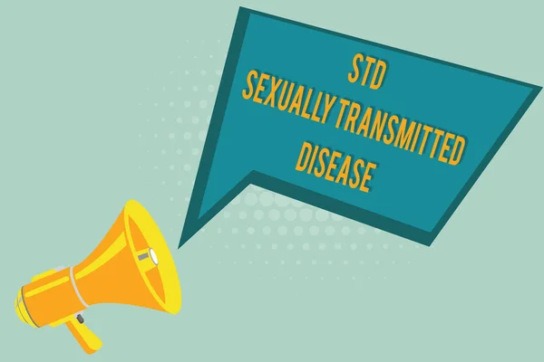 Semn text care arată boala cu transmitere sexuală Std. Infecție foto conceptuală răspândită prin actul sexual — Fotografie, imagine de stoc