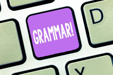 El yazısı metin dilbilgisi. Tüm sistem ve dil veya dil yapısı genel olarak anlam kavramı