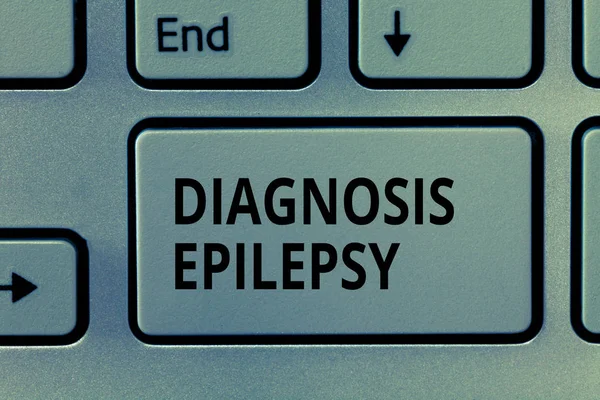 Text sign showing Diagnosis Epilepsy. Conceptual photo disorder in which brain activity becomes abnormal.