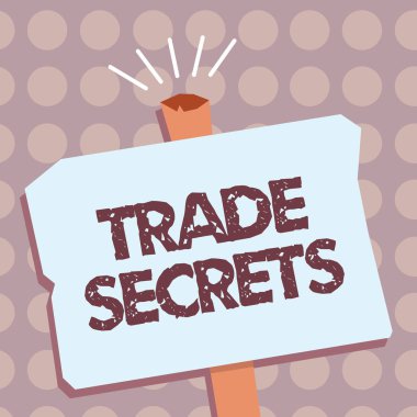 Kavramsal el ticari sırlar gösterilen yazma. Ürünlerini analysisufacturing bir şirket tarafından kullanılan iş fotoğraf metinleri tekniği