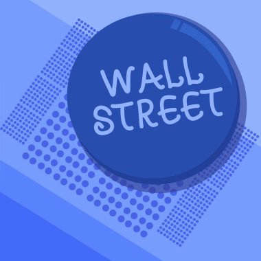 Wall Street gösterilen metin işareti. Kavramsal fotoğraf ev New York Menkul Kıymetler Borsası Brokerages karargahı
