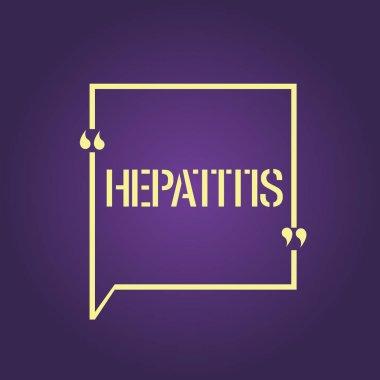 Hepatit gösterilen metin işareti. Kavramsal fotoğraf karaciğer Viral enfeksiyon iltihap tarafından açıklanan bir hastalık