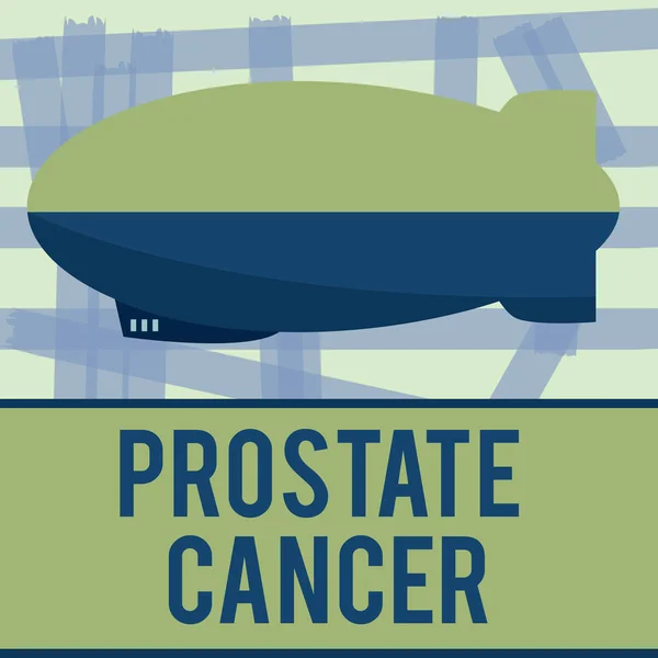 Note d'écriture montrant le cancer de la prostate. Photo d'affaires montrant le cancer qui se produit dans la glande du système reproducteur masculin — Photo