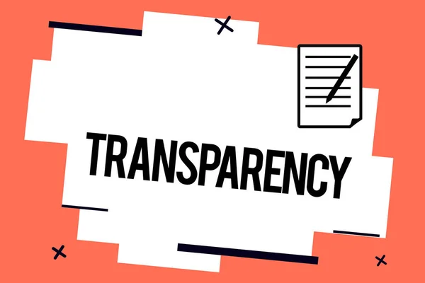 Handschrift, Text, Transparenz. Konzept bedeutet Bedingung transparent klar offensichtlich transluzent — Stockfoto