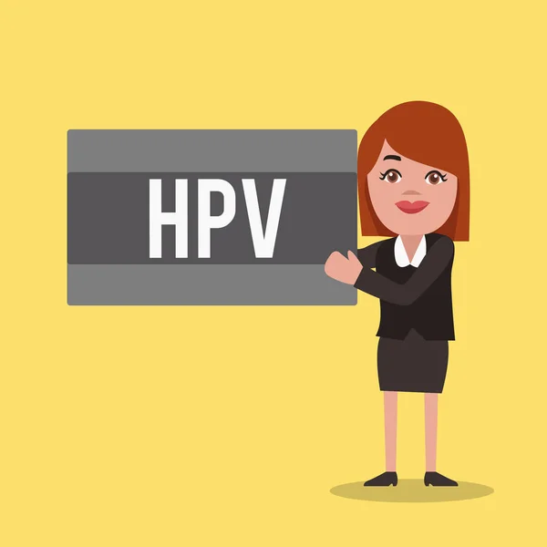 Word schrijven tekst Hpv. businessconcept voor de groep van virussen die invloed hebben op uw huid en de vochtige membranen — Stockfoto