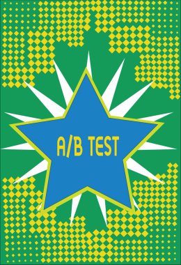 A B test kavramsal fotoğraf basit kısa anket araştırma deneme sorgu anket gösterilen metin işareti