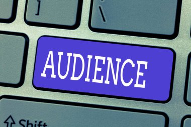 El yazısı metin seyirci. Genel olay resmi röportaj yetki ile seyirci anlam kavramı