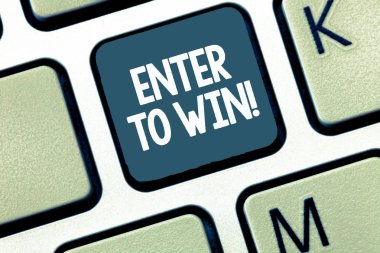 El yazısı metin kazanmak için Enter. Piyango çalışırken piyango büyük ödül kazanmak için şans anlam kavramı