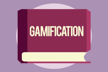 Kavramsal el gamification gösterilen yazma. İş fotoğraf metin oyun oynarken diğer alanlarına tipik öğeleri uygulanması