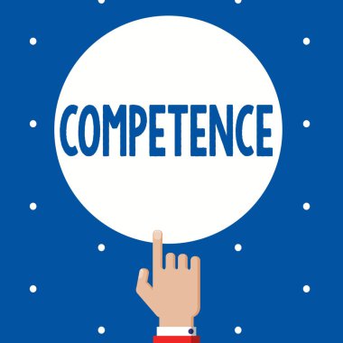 El yazısı metin yetkinlik. Bilgi bir şey başarıyla yapmak yeteneği anlam kavramı