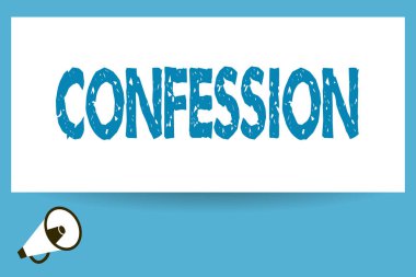 Word metin yazma itiraf. İş kavramı bir kabul deyim için dini doktrin suçtan suçlu olduğunu