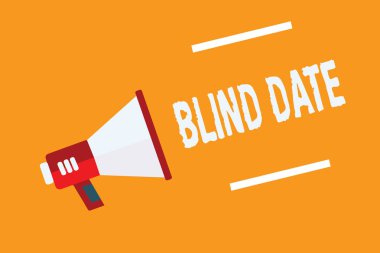 Kavramsal el görücü gösterilen yazma. İş fotoğraf metin bir gösteren bir değil daha önce tanışmış ile sosyal nişan megafon hoparlör turuncu arka plan önemli mesaj konuşma..