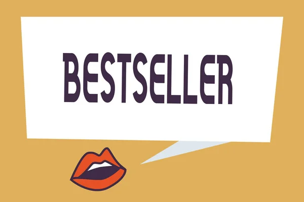 Opmerking weergegeven: Bestseller schrijven. Zakelijke foto presentatie boek product verkocht in grote aantallen succesvolle literatuur — Stockfoto