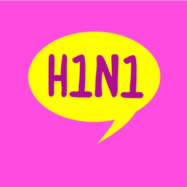 Domuz gribi solunum hastalığı en sık görülen grip virüslerin neden vitrine H1n1. iş fotoğraf gösterilen Not yazma