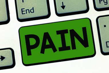 Word metin yazma ağrı. İş kavramı son derece kötü fiziksel hissi zihinsel acı hastalığa neden olduğu için