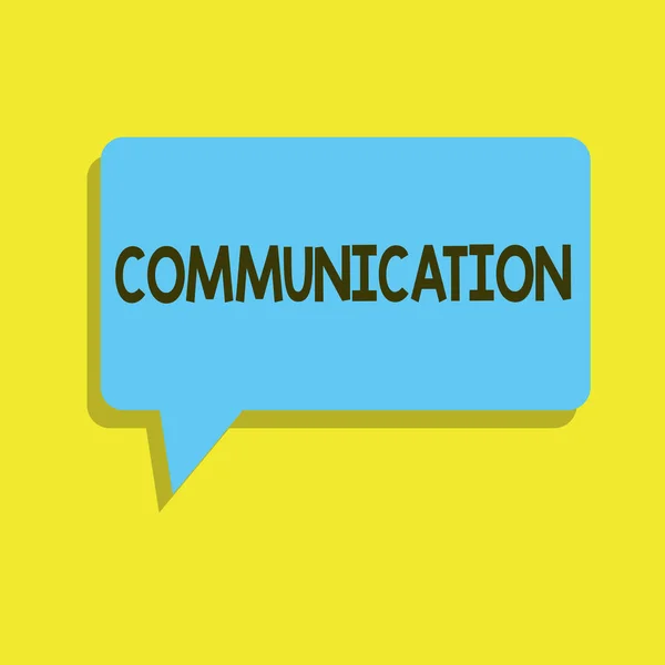 Writing Obs visar kommunikation. Företag foto skylta Imparting eller utbyta information genom att tala skriva — Stockfoto