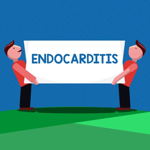 Handwriting text Endocarditis. Concept meaning Serious infection and swelling of the inner layer of the heart — Stock Photo, Image