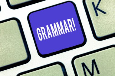 Word yazma metin dilbilgisi. İş kavramı tüm sistem ve dil veya diller genel yapısı