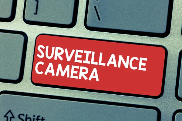 Handwriting Text Writing Surveillance Camera Concept Meaning Closed Circuit Television — Stock Photo, Image