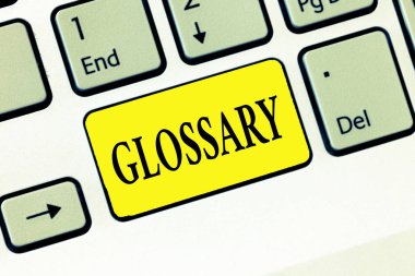 Word metin yazma sözlük. İş kavramı konu metnini veya lehçesi ile ilgili sözcükler alfabetik listesi için