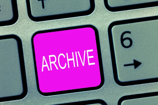 Handskrift text arkiv. Begrepp som betyder samling historiska dokument Records att tillhandahålla information — Stockfoto