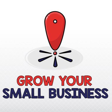 Word yazı metni küçük işletme büyümek. Şirket için iş kavramı pozitif nakit akışı Star oluşturur