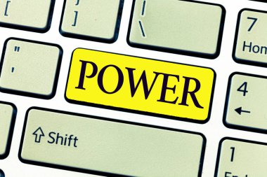 El yazısı metin yazma güç. Bir şey yapmak ya da özellikle şekilde elektrik hareket kavramı anlam yetenek kapasite