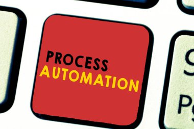 Kelime yazma süreci otomasyonu. Fazlalıktan kaçınmak için Dönüşüm Akımlı Robotik İş Konsepti