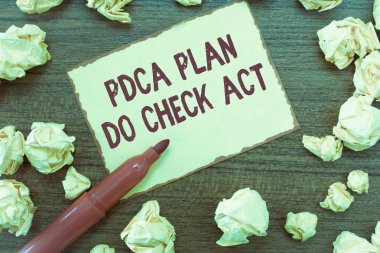 El yazısı metin Pdca Plan yapmak kontrol Yasası. Deming tekerlek anlam kavramı sorunları çözme sürecinde geliştirilmiş