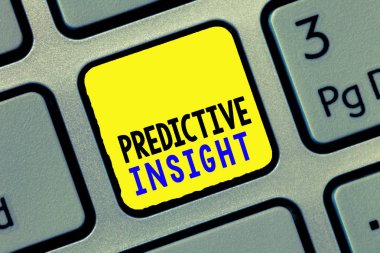 Kavramsal el yazısı öngörüyü gösteriyor. İş fotoğrafı metni Proaktif Hata Yönetim Sistemi Bir Erken Tespit