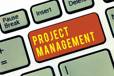 El yazısı Proje Yönetimi. Hedef ve Hedefe Ulaşmak için Uygulama Süreç Yetenekleri anlamına gelen kavram