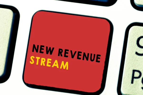 Word scrittura testo New Revenue Stream. Concetto aziendale per un'ulteriore fonte di reddito migliorata Approccio — Foto Stock