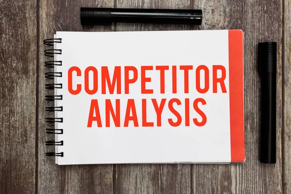 Word writing text Competitor Analysis. Business concept for Determine the Strength Weakness of Competitive Market