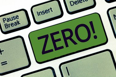 Sıfır yazma el yazısı metin. Hiçbir miktar ya da sayı sıfır hiçbir şey yok başlangıç noktasını kroki üzerinde anlam kavramı