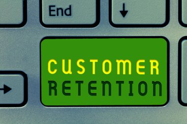 Kelime yazma müşteri hizmetleri. Sadık müşterileri elde tutmak için iş konsepti