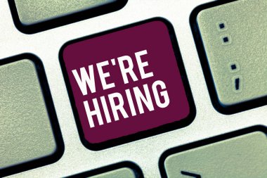 El yazısı metin yazma biz yeniden işe vardır. İş vacancy insan gücü yoklama Recruiting mevcut konum anlam kavramı