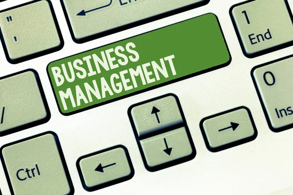 Word writing text Business Management. Business concept for Overseeing Supervising Coordinating Business Operations